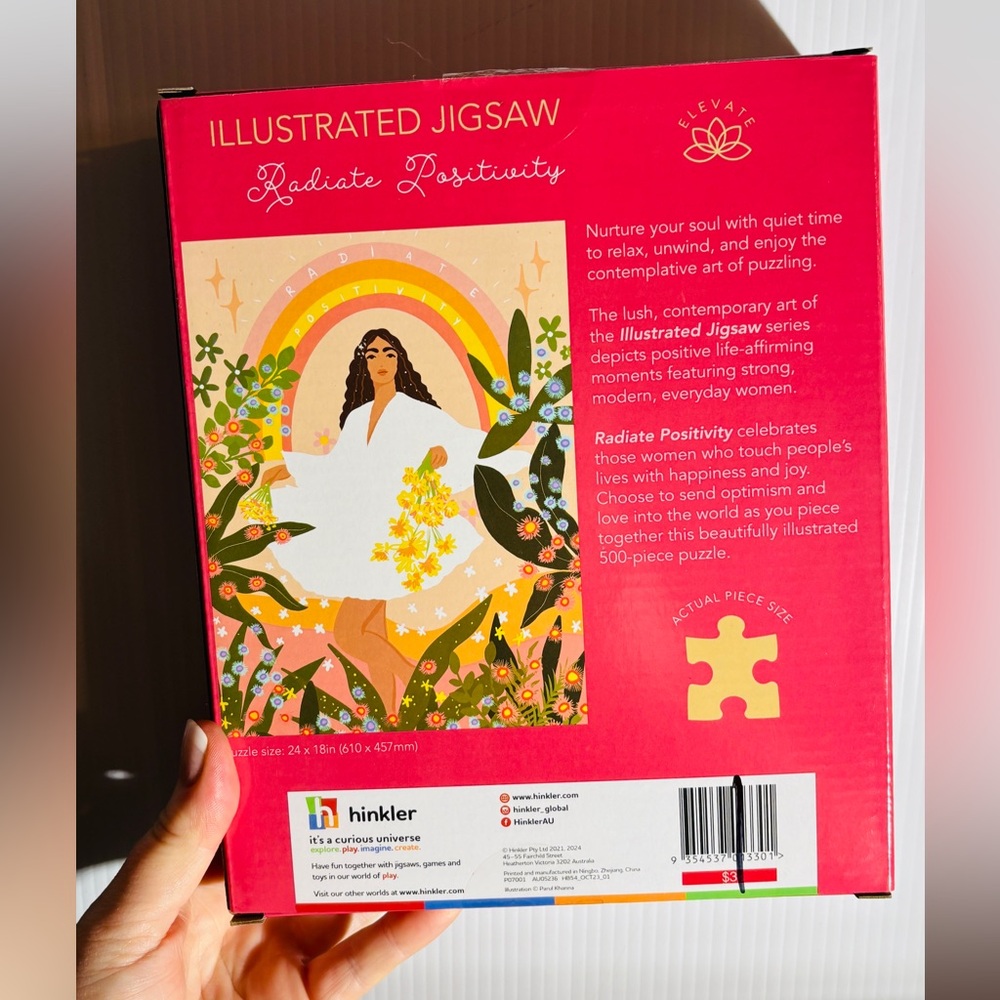 Illustrated Jigsaw Puzzle Radiate Positivity NWT - Picture 3 of 3